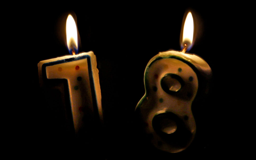 Birthday candles in the dark